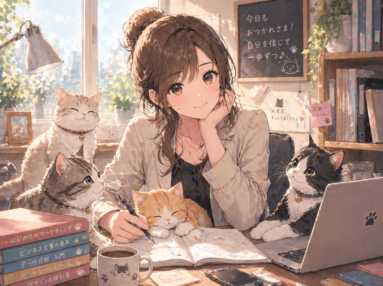 ペットと一緒に学ぶ楽しい学習